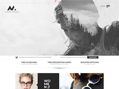 Mandala - Glasses Shop HTML Template ecommerce glasses shop template elegant sunglasses html template fashion shop html template glasses shop html template online store html template optical html template responsive optics html template