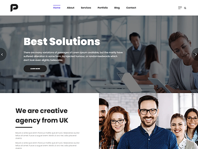 Pisces - Corporate Business HTML Template business consulting web template corporate business html template corporate financial web template creative business html template financial investment template