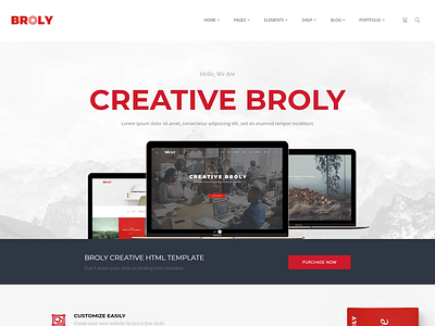 Broly - Creative Multi-Concept HTML Template