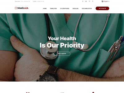 Medizoid - Health Care HubSpot Theme