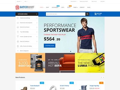 Gatcomart - Electronics Furniture Store HTML Template