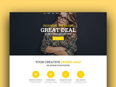 Jaap - Creative MultiPurpose WordPress Theme agency business company designer developer freelancer individual portfolio multipurpose one page personal portfolio