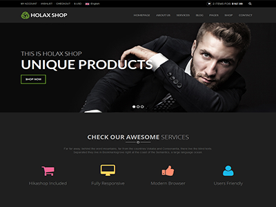 Holax - Multipurpose HTML eCommerce Template bootstrap clothes digital ecommerce template fashion store html shop template jewelries online store shoes shop
