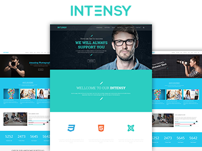 Intensy - Multipurpose HTML5 Template agency business company designer developer freelancer html5 individual individual portfolio multipurpose personal portfolio