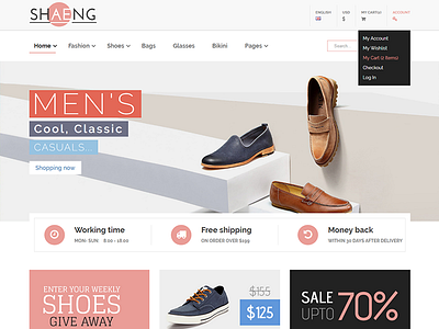 Shaeng - eCommerce Fashion Template