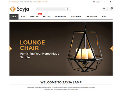 Sayia - multipurpose eCommerce template bootstrap clean corporate e commerce e shop flat furniture medicine modern