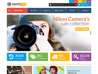 Muto - Mega Shop Bootstrap Template