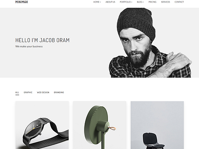 Minimax - Minimal Portfolio Template