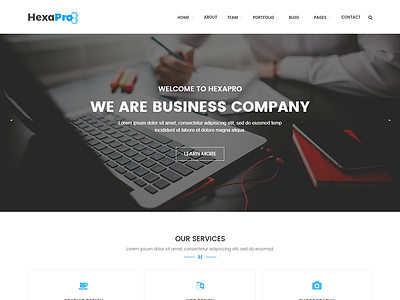 Hexapro – Corporate WordPress Theme agency blog business corporate ecommerce html template interior medicine multipurpose personal portfolio travel