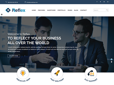 Reflex – Corporate Responsive WordPress Theme agency blog business corporate creative layer wp modern multipurpose portfolio professional responsive video