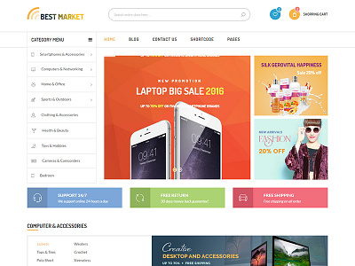 BestMarket - Multipurpose eCommerce Template