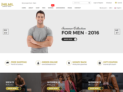 Jhilmil - WooCommerce WordPress Theme blog bootstrap fashion fashion shop html5 portfolio shoe shop theme shopping woocommerce