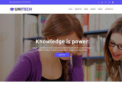 Unitech - Education HTML Template