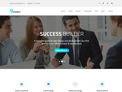 Buzzpro - Corporate HTML Template advisor agent apartment business clear design consulting corporate corporate accountant finance financial insurance multipurpose