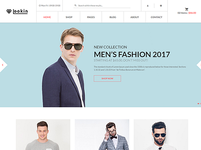 Lookin - eCommerce Fashion Template bootstrap clothes electronics fashion flowers furniture13 html5 interior responsive shopping sport technology