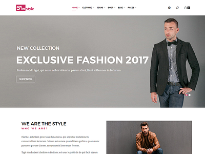 The Style - eCommerce Fashion Template bootstrap clothes cookery digital electronics fashion flowers furniture html5 interior sport technology