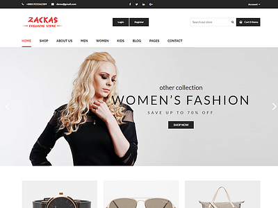 Zackas - Responsive Shopify Theme bootstrap clothes digital electronics fashion flowers furniture interior responsive shopping sport technology