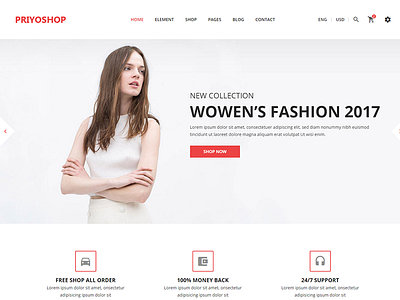 Priyoshop - eCommerce Fashion Template bootstrap clothes electronics fashion flowers furniture html5 interior responsive shopping sport technology