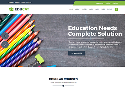 Educat - Education & LMS WordPress Theme academia academy e learning education learn learning lms school student students teacher university