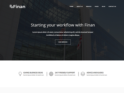 Finan - Finance And Business HTML5 Template accounting advisor attorney business corporate accountant finance financial insurance invest investment pensions trading