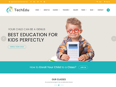 Techedu - Education Bootstrap Template agency app blog business modern multipurpose news parallax portfolio restaurant shop sports