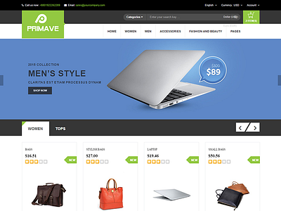 Primave - Responsive eCommerce HTML5 Template