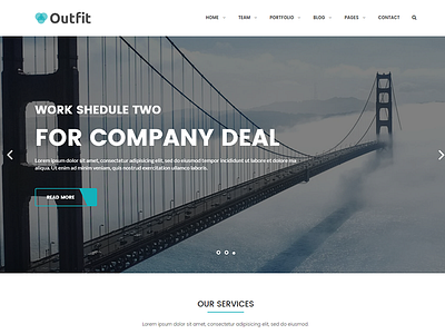 Outfit - Corporate HTML Template advisor agent apartment business clear design consulting corporate accountant finance financial insurance multipurpose