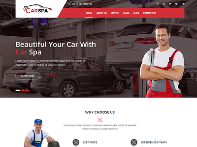 Carspa - Auto Mechanic & Car Repair WordPress Theme auto auto center body shop car repair garage handyman mechanic motor repair serviceman tires workshop