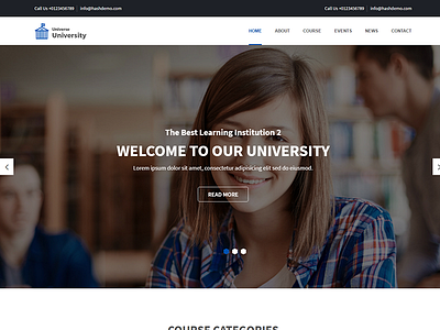 Univers – Education WordPress Theme academia academy campus course courses e learning education learn student students teacher university