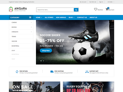 Angara - Multipurpose Mega Shop eCommerce Template bootstrap clothes cookery fashion flowers furniture html5 interior responsive shopping sport technology