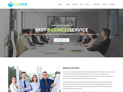 Confer - Consultancy, Finance & Business HTML Template