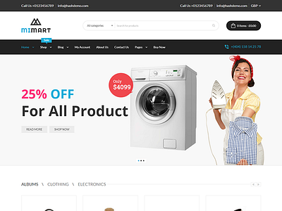 Mimart - Multipurpose WooCommerce WordPress Theme clean creative ecommerce furniture modern multipurpose online store parallax shop shopping store woocommerce