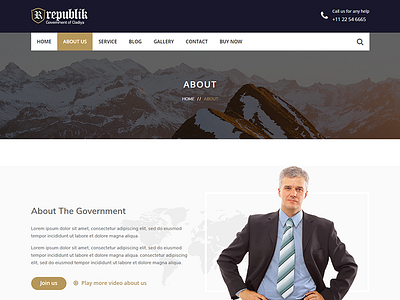 Republik - Government WordPress Theme