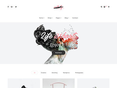 Ately - Portfolio & eCommerce HTML Template