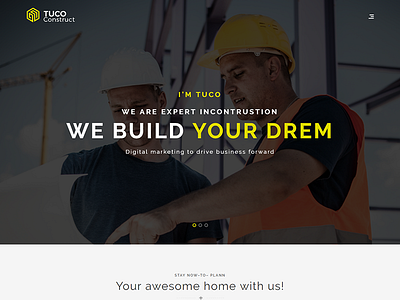 Tuco - Construction & Building HTML5 Template architecture builder building business clean company construction contractor corporate creative industry virtual construction