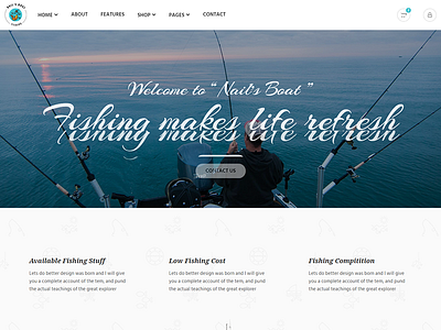 Nails Boat - Fishing and Hunting Club HTML Template