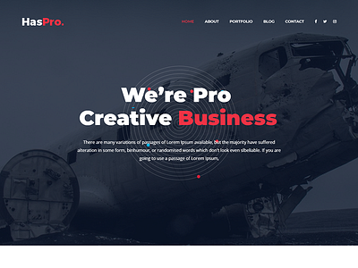 Haspro - Creative Portfolio HTML5 Template blog bootstrap clean creative flat minimal modern design multi purpose multi purpose multi purpose html one page parallax