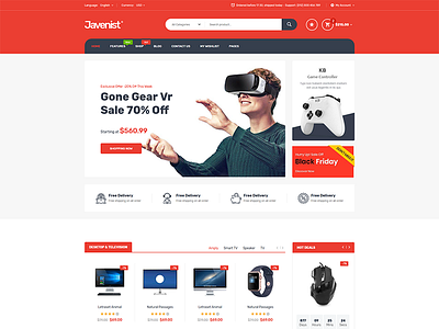 Javenist - eCommerce Bootstrap Template clean clothes clothes shop cookery digital ecommerce fashion flowers furniture html5 responsive shoe