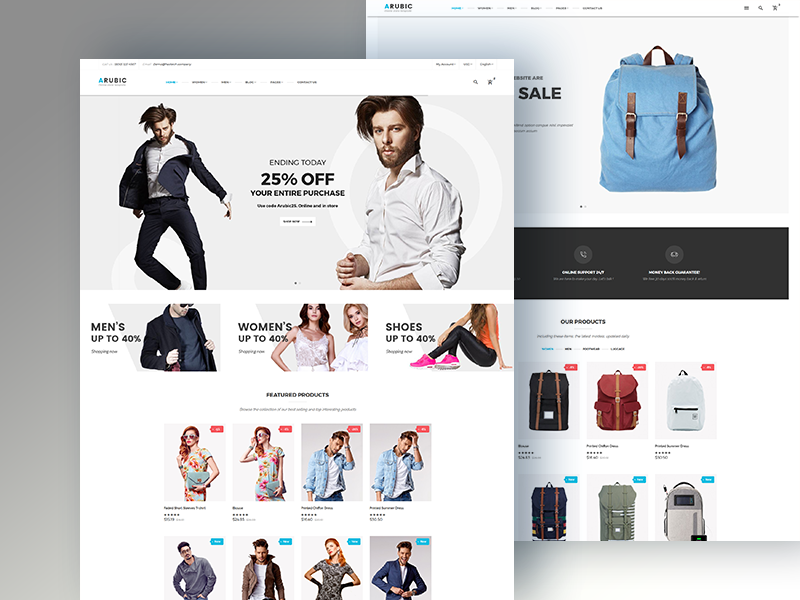 Arubic – eCommerce HTML Template by HasTech on Dribbble