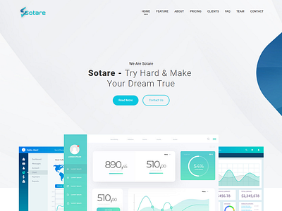 Sotare - Software Landing Page Bootstrap 4 Template