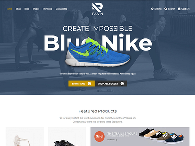 Raavin - Shoes eCommerce Bootstrap 4 Template