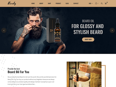 Bardy - Beard Oil Shopify Theme barber beard beard cut beard oil beard style beauty ecommerce hair hairdressing oil shop shopify spa store trimmer