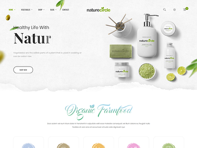 Naturecircle - eCommerce Bootstrap 4 Template agriculture beauty bootstrap 4 clean eco products ecommerce food grocery store health modern online store fresh fruit organic organic food organic store responsive