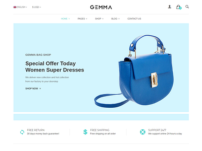 Gemma - Multipurpose eCommerce Bootstrap 4 Template bootstrap 4 catalog clothes ecommerce furniture shop html ecommerce html store modern design multipurpose online store responsive shoes shop shop store webshop