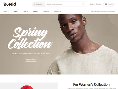 Reid – Fashion eCommerce Bootstrap 4 Template