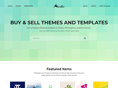 Markee – Digital Marketplace Bootstrap 4 Template