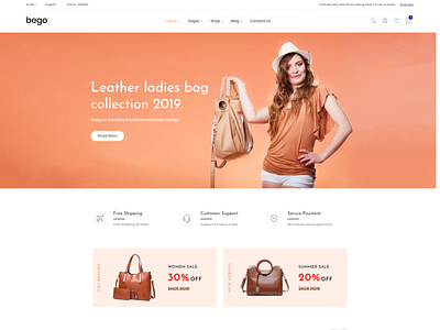 Bego   Ecommerce Bootstrap 4 Template