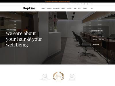 Barber Shop Hair Salon Html Hopkins barber barber shop beauty beauty parlour bootstrap hair hair beauty hair clinic hair salon hair stylist html5 makeup mens parlour responsive salon salon booking spa