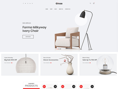 Ginza   Furniture Ecommerce Html Template