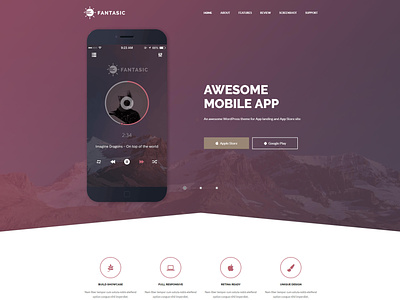 Fantasic - Vue JS App Landing Page Template app app landing page app launch app showcase bootstrap html5 landing page app responsive saas app saas bootstrap saas landing saas landing page saas software sass template software landing page vuejs